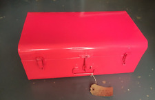 Metal storage trunk, pink, kids storage, New but shop-damaged, RP £49