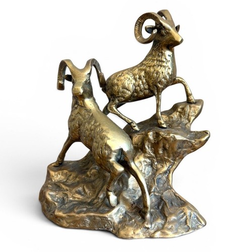 Vintage brass bighorn sheep - bighorn,