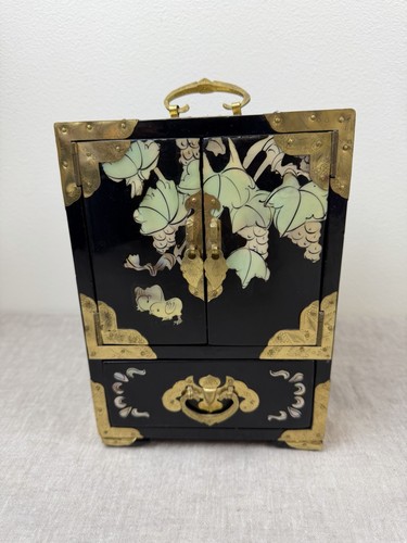 Vtg chinese black lacquer - vtg,