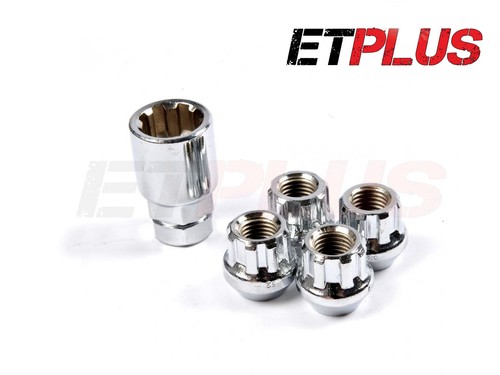 Chrome locking wheel nuts - locking,