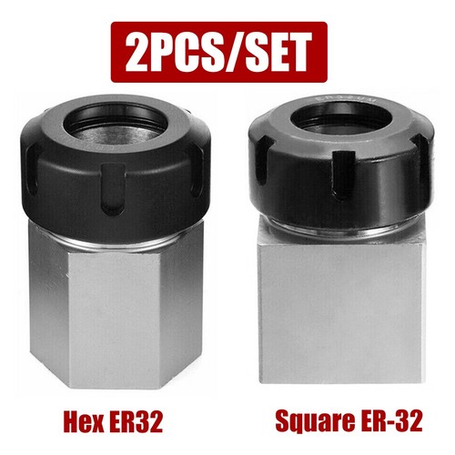 Square hex er32 - +, collet