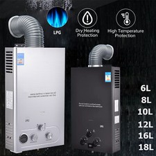 Gas Tankless Water Heater Propane LPG Water Heater Water Storage Boiler 6L-20L
