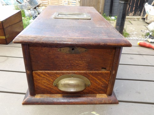 Vintage wooden cash - vintage, register