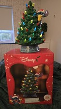 Disney Stitch Ceramic Christmas Tree With Lights 12" (Import)