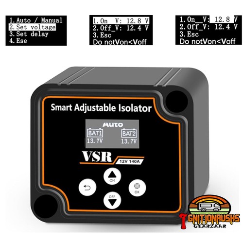 Adjustable split charge - adjustable, relay
