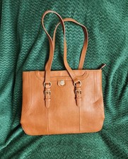 Nica brown faux leather tote