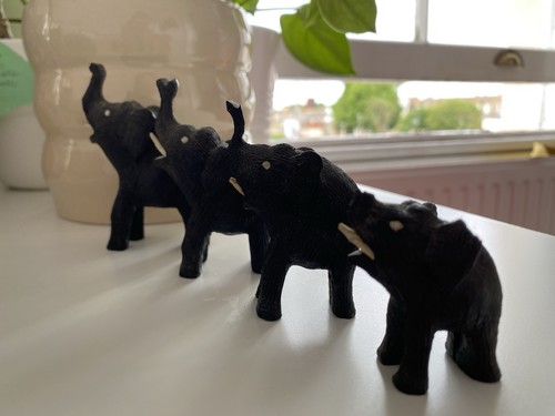 Vintage hand carved set - carved, of