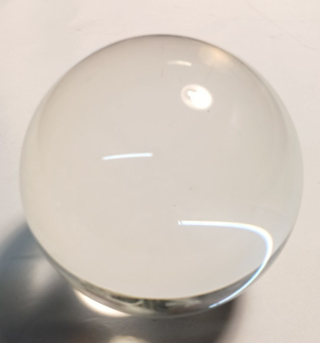 Clear crystal ball 7omm - clear,