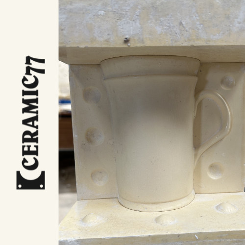 Half pint mug slip cast - *slip,