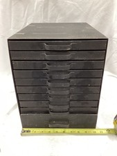 Vintage Metal Printers 10 Drawer Cabinet Type Set Letterpress-Antique & Heavy