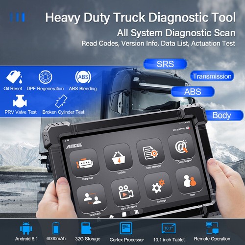 Ancel truck scanner - hd, dpf