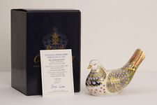Royal Crown Derby Paperweight - Millennium Dove - 1st Quality with Gold Stopper