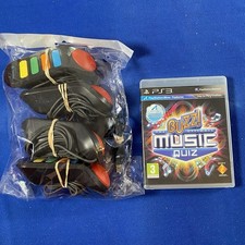 BUZZ ULTIMATE MUSIC QUIZ Complete PS3 Game + 4 Wired Buzz Pads Playstation 3