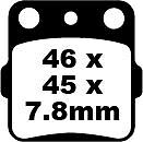 FA084TT EBC Quad Brake Pads To Fit Honda TRX420 4x4 07-24