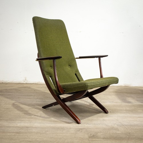 Danish green folding - danish, armchair