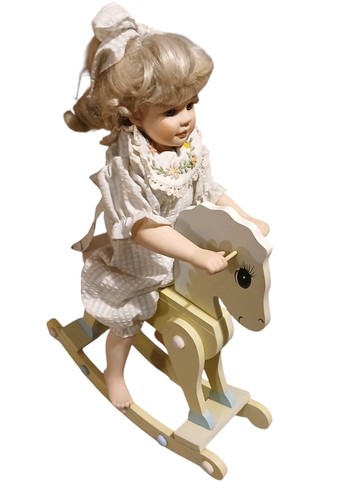 Vintage large porcelain doll - vintage,