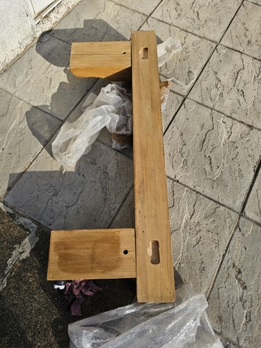 Solid oak beam mantle piece - oak,