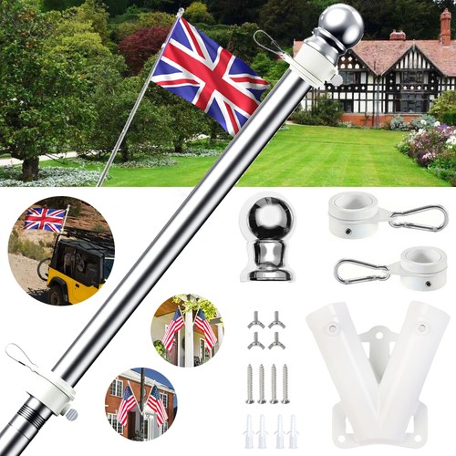Flag pole stainless steel - pole,