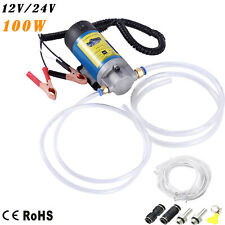 12V Electric Car Engine Diesel Fuel Pump Oil Transfer Extractor Fluid Siphon UK