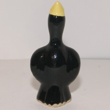 Vintage Black Bird Ceramic Pie Vent Funnel Bird