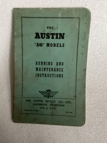 The austin a40 - austin, models