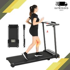 Treadmill Electric Running Walking Pad Foldable Home Gym Bottle Holder Machine