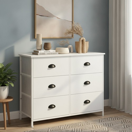 Homcom drawer white - white, wooden