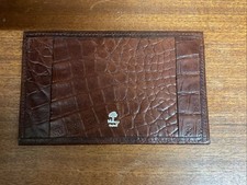 Mulberry Memo Case Brown Mock Croc Print Leather
