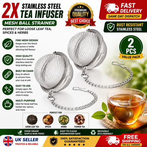 Stainless steel tea infuser - stainless,