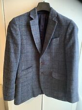 Crew Clothing - Moon Mens Tweed Check 100% Wool Blazer Jacket 38 Chest/30 Length