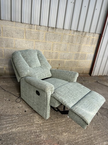 Green electric recliner chair - electric,