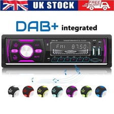DAB+ Single 1 DIN Car Radio Stereo MP3 Player Bluetooth FM AM RDS USB TF AUX