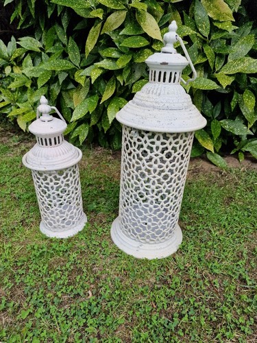 Set white lanterns - white,