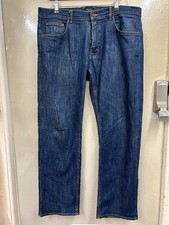 GANT JASON Blue Cotton Straight Leg Regular Fit Denim Jeans UK 36W 32L - CG C28