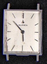 Buren Rectangular Men's Hand-Wind Cal. 16 Vintage Watch -- Spares/Repairs