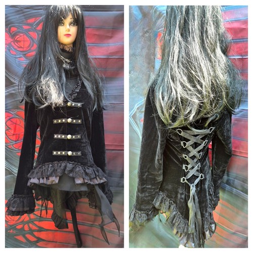 New black gothic hearts - black,