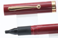 Vintage Sheaffer No Nonsense Premium 'Vintage' Red Marble Ballpoint Pen, GT