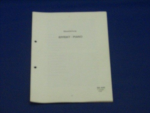 Wersi construction manual - construction,