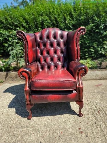 Leather chesterfield armchair - chesterfield,