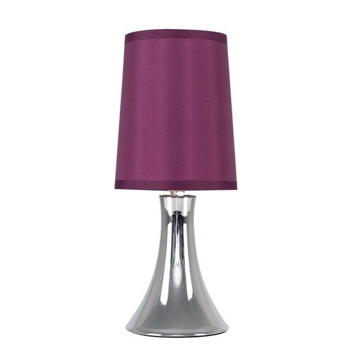 Chrome touch table lamp 31cm - table,