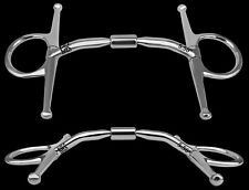 Full Cheek Comfort Barrel Myler Bits, Horse Riding Snaffle Action Bits 4.5" - 6"