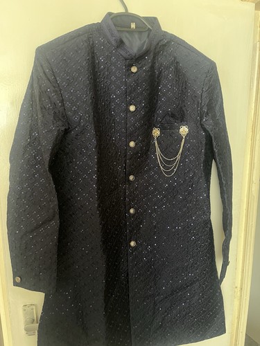 Men sherwani navy - men's,
