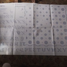 Vintage MULTI USE Iron-On Transfer sheet: 16b cross stitch designs