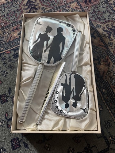 Vintage vanity brush - vintage, mirror
