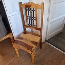 Solid Sheesham Wood Natural Indian Furniture chair