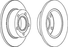 PAIR OF BRAKE DISCS MERCEDES