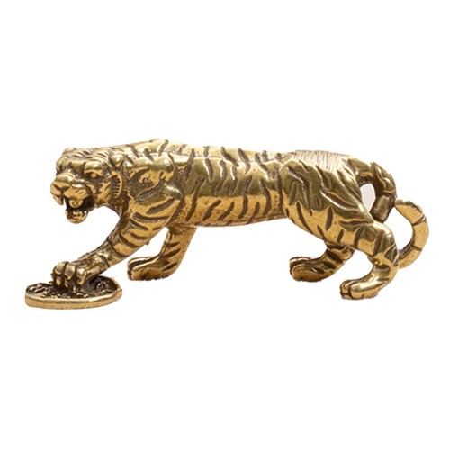 Brass tiger decoration - tiger,