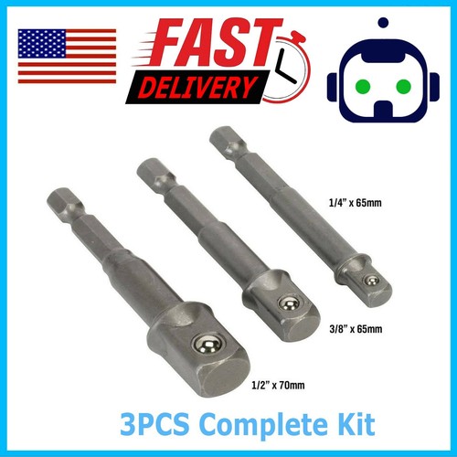 Socket adapter set hex shank - socket,