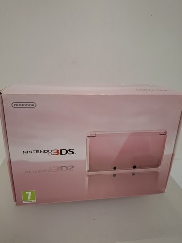 Nintendo coral pink boxed 3ds - coral,
