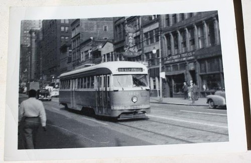 Trolley street car aspinwall - street,